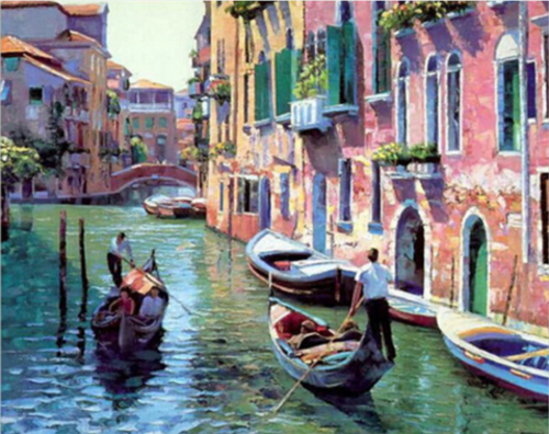 Frameless Artwork Paint By Numbers DIY Canvas Oil Art Craft Digital