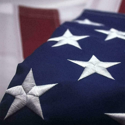 American Flag HEAVY DUTY Outdoor Embroidered Stars USA Flag