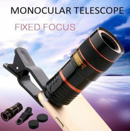 Optical HD Zoom lens for Smartphone with Universal Mobile Phone Clip