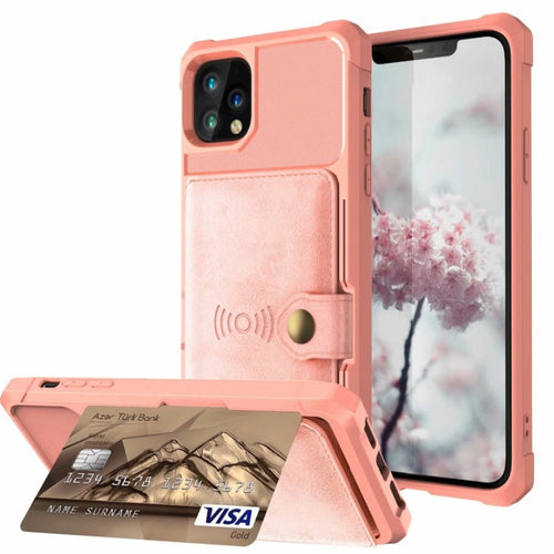 24/7 Protection Magnetic Leather Wallet Armor Case for iPhone