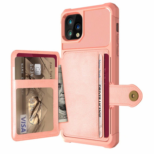 24/7 Protection Magnetic Leather Wallet Armor Case for iPhone