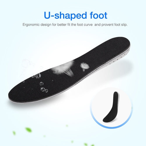 Men and Womens Invisible Height Increase Insoles Heel Lift Taller Shoe