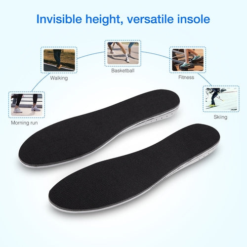 Men and Womens Invisible Height Increase Insoles Heel Lift Taller Shoe