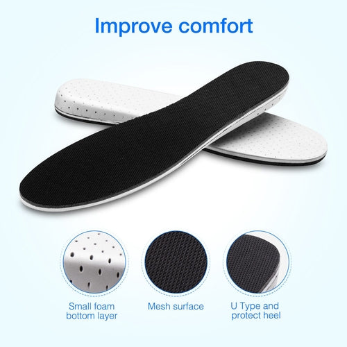 Men and Womens Invisible Height Increase Insoles Heel Lift Taller Shoe