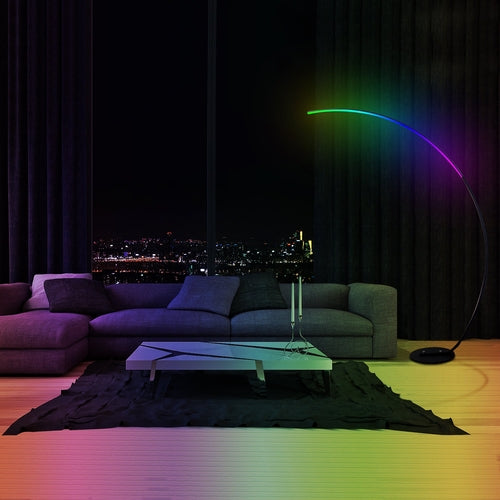 Cool Modern RBGW Curve Floor Lamp