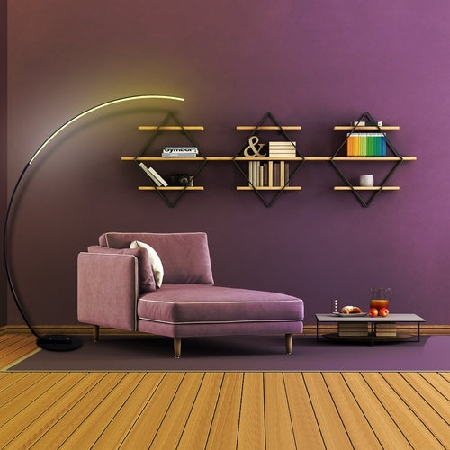 Cool Modern RBGW Curve Floor Lamp