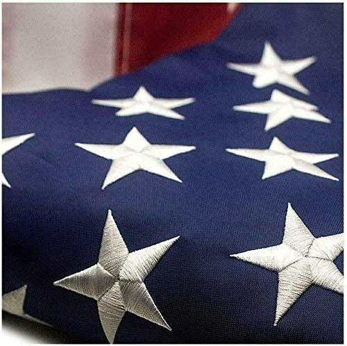 American Flag HEAVY DUTY Outdoor Embroidered Stars USA Flag